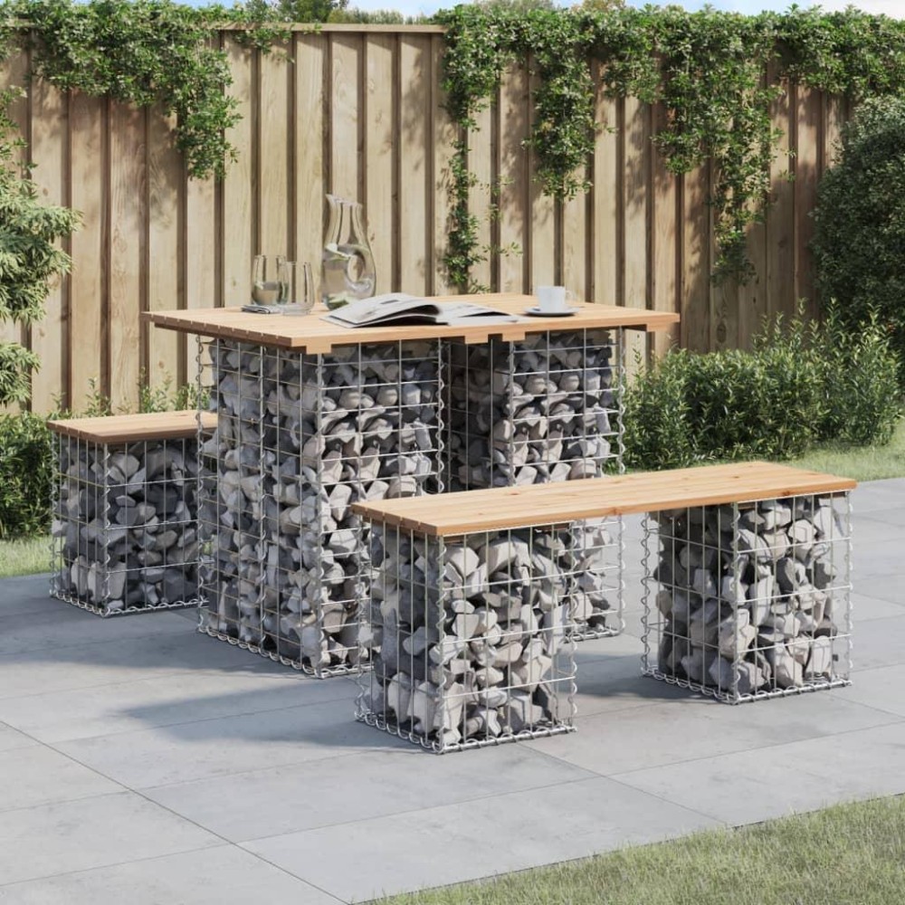 vidaXL Patio Bench Gabion Design 39.4