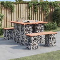 vidaXL Patio Bench Gabion Design 39.4