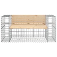 vidaXL Patio Bench Gabion Design 56.3