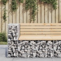 vidaXL Patio Bench Gabion Design 36.2