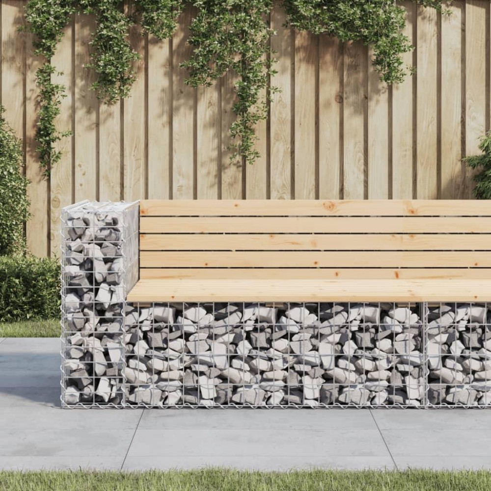 vidaXL Patio Bench Gabion Design 48