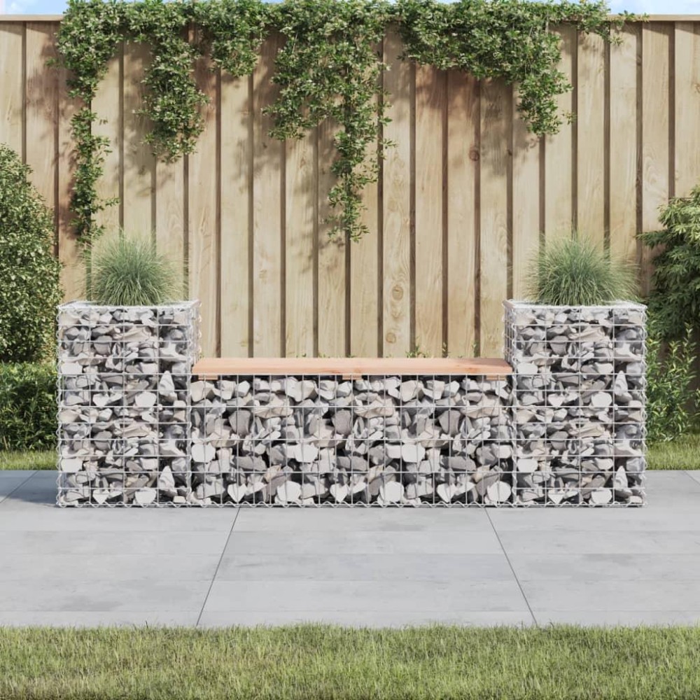 vidaXL Patio Bench Gabion Design 72