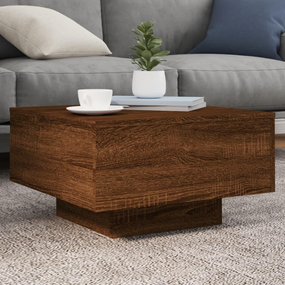 vidaXL Coffee Table Brown Oak 21.7