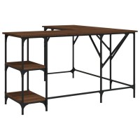 vidaXL Desk Brown Oak 54.7