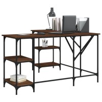 vidaXL Desk Brown Oak 54.7