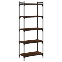 vidaXL Bookcase 5-Tier Brown Oak 23.6