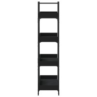 vidaXL Bookcase 4-Tier Black 39.4
