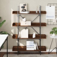 vidaXL Bookcase 4-Tier Brown Oak 39.4