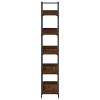 vidaXL Bookcase 5-Tier Brown Oak 39.4