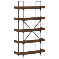 vidaXL Bookcase 5-Tier Brown Oak 39.4