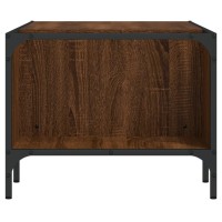 vidaXL Coffee Table with Rack Brown Oak 39.4