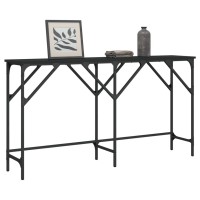 vidaXL Console Table Black 55.1