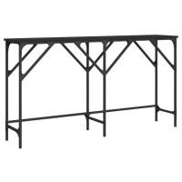 vidaXL Console Table Black 55.1