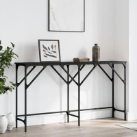 vidaXL Console Table Black 55.1