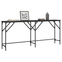 vidaXL Console Table Black 70.9