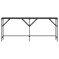 vidaXL Console Table Black 70.9