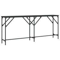 vidaXL Console Table Black 70.9