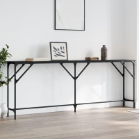 vidaXL Console Table Black 78.7