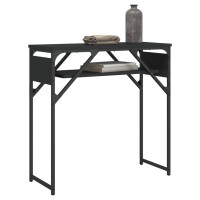 vidaXL Console Table with Shelf Black 29.5