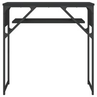 vidaXL Console Table with Shelf Black 29.5