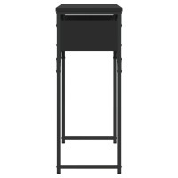 vidaXL Console Table with Shelf Black 29.5