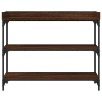 vidaXL Console Table with Shelves Brown Oak 39.4