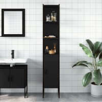 vidaXL Bathroom Cabinet Black 13