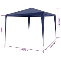 vidaXL 10' x 10' Blue Party Tent