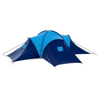 Vidaxl Camping Tent Fabric 9 Persons Dark Blue And Blue