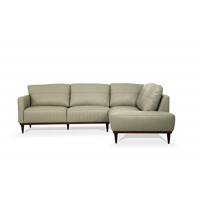 Sectional Sofa Airy Green Leather