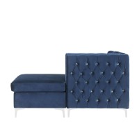 Modular - Chaise, Blue Velvet