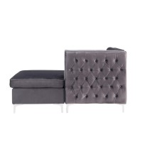 Modular - Chaise, Gray Velvet