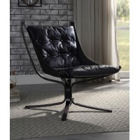 Accent Chair - Vintage Blue Top Grain Leather Yantian