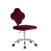Office Chair, Red Velvet