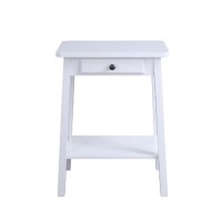 Accent Table, White Finish