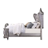 Acme Ausonia Eastern King Bed, Antique Platinum Finish