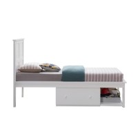 Acme Iolanda Twin Bed, White Finish