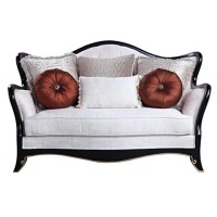 Lv00252 - Loveseat W/6Pillows, Beige Fabric - Nurmive