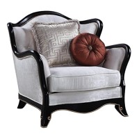 Lv00253 - Chair W/2Pillows, Beige Fabric - Nurmive