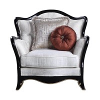 Lv00253 - Chair W/2Pillows, Beige Fabric - Nurmive