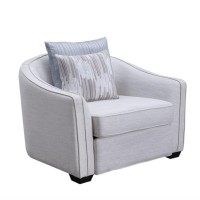 Lv00487 Chair W/2 Pillows, Beige Linen - Mahler Ii ( 1Pc/1Ctn )