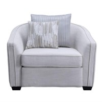 Lv00487 Chair W/2 Pillows, Beige Linen - Mahler Ii ( 1Pc/1Ctn )