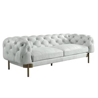 Lv01021 - Sofa, Vintage White Top Grain Leather - Ragle