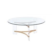 Lv01083 Coffee Table , Gold Finish - Sosi ( 1Pc/1Ctn )