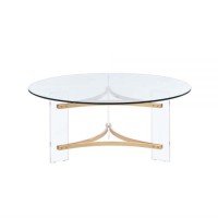 Lv01083 Coffee Table , Gold Finish - Sosi ( 1Pc/1Ctn )