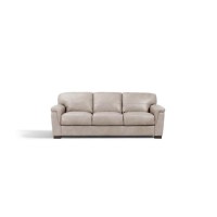 Lv01296 Sofa , Pearl Gray Leather - Cornelia ( 1Pc/1Ctn )