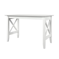 X Design Desk With Surface Mount Usb Charger In White