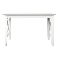 X Design Desk With Surface Mount Usb Charger In White