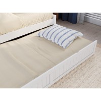 Afi Cambridge Twin Wood Daybed With Twin Size Trundle In White