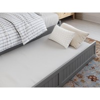 Afi Cambridge Twin Wood Daybed With Twin Size Trundle In Grey